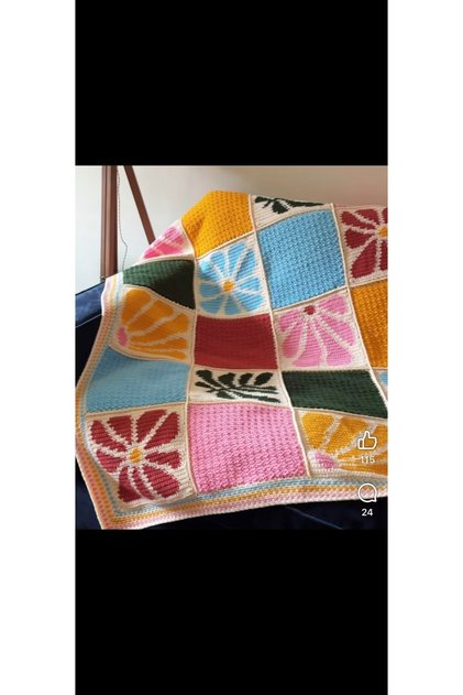 Hand Knitted Baby Blanket 100X100 cm | Knitted Baby Blanket | Soft and Warm Baby Blanket