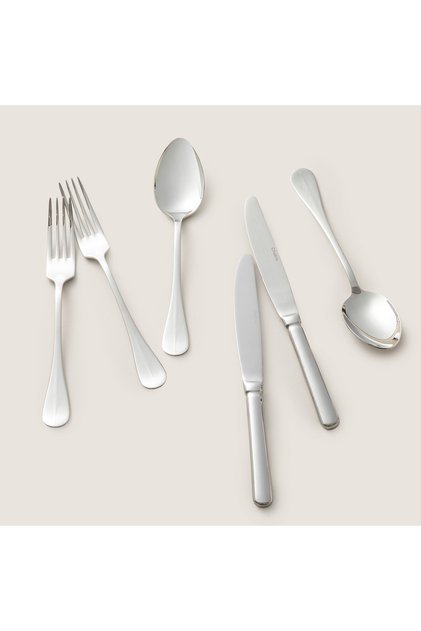Lumina 18 Piece Dinner Fork Spoon Knife Set Shiny Silver
