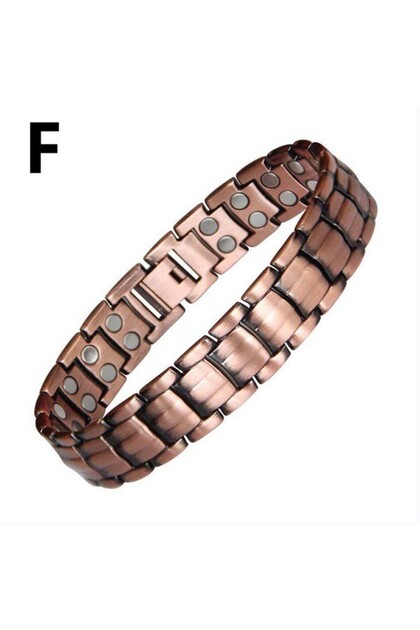 Z206 Healing Healthy Copper Magnetic Bracelet for Men Arthritis Pain Relief Bio-Energy Blood Pressur