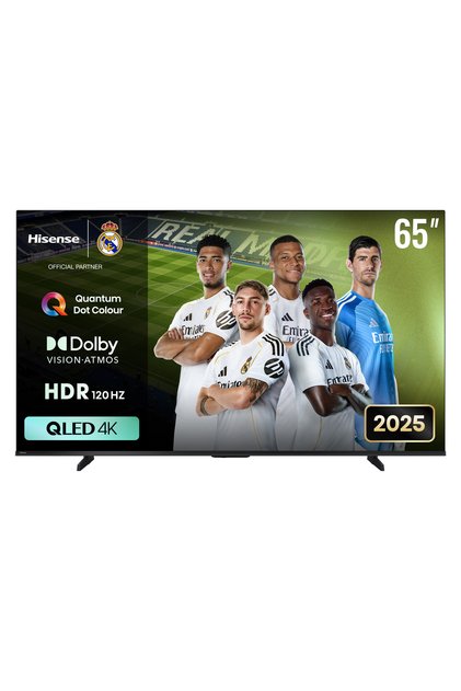 تلفزيون ذكي QLED 4K مقاس 65 بوصة طراز 65Q61Q مع نظام VIDAA | لون QLED | دولبي فيجن وأتموس | جهاز ترقية الدقة بتقنية الذكاء الاصطناعي 4K | حركة سلسة بالذكاء الاصطناعي | وضع الألعاب بلس 60 هرتز ALLM | بار الألعاب | تلفزيون موديل 2025 أسود مع التحكم الصوتي