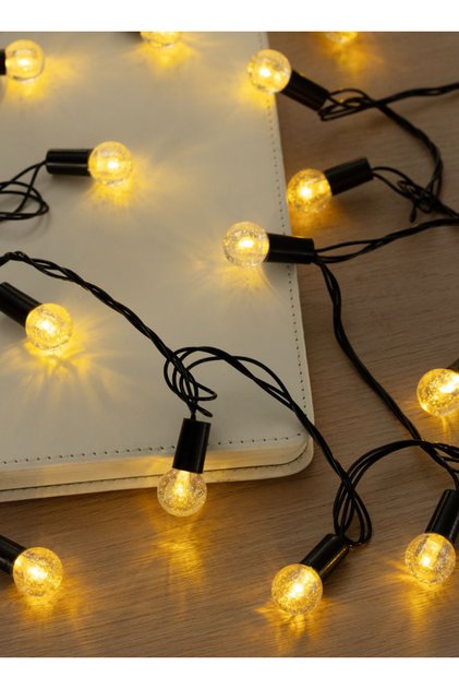 50-LED Globe-Shaped String Lights - 7m Fairy Lights with BS/UK Plug for Indoor & Outdoor Decor