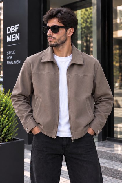 Erkek Regular Kalıp %100 Pamuk Ceket