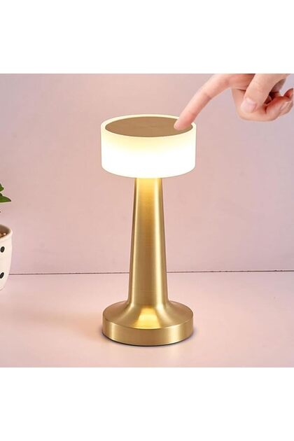 إم بي ® مصباح طاولة لاسلكي، مصباح مكتب LED قابل لإعادة الشحن مع تحكم باللمس و3 مستويات إضاءة دافئة قابلة للتعتيم
