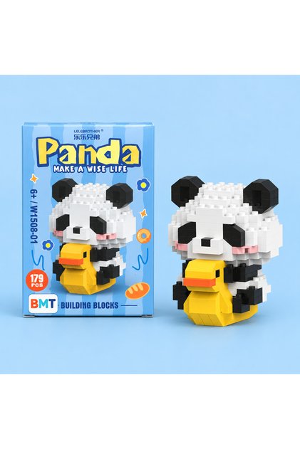 Ördekli Panda Model Karakter Figürü Brıcks 3D Yapı Oyuncakları - 179 Parça