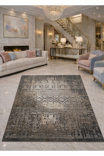 Sdt Mixed Patterned Modern Woven Base Decorative Carpet Sdtamor1565