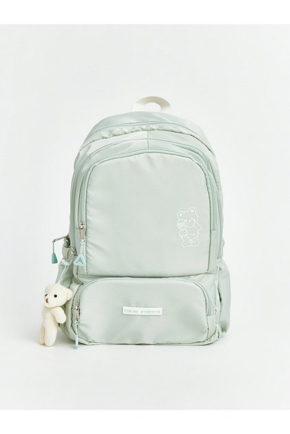 Lcw Accessories Girls' School Backpack with Green Accessories 30X43X16 cm