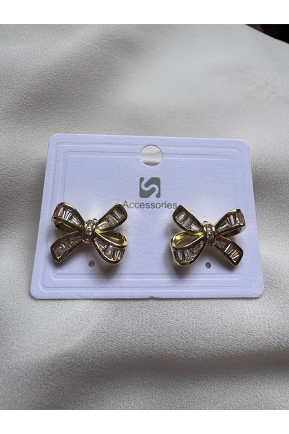 Gold Stone Earrings
