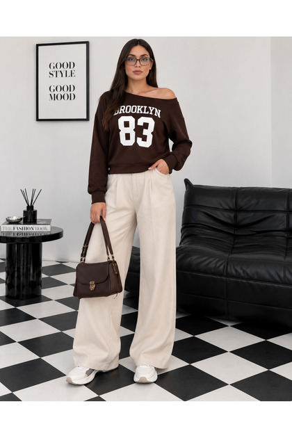 Women's Brooklyn Boat Neck Sweatshirt