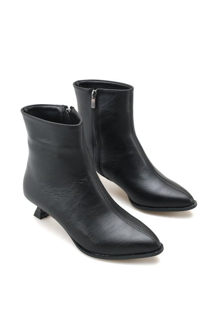 Siri Alba Women's Heeled Boots 0012501 Black Skin