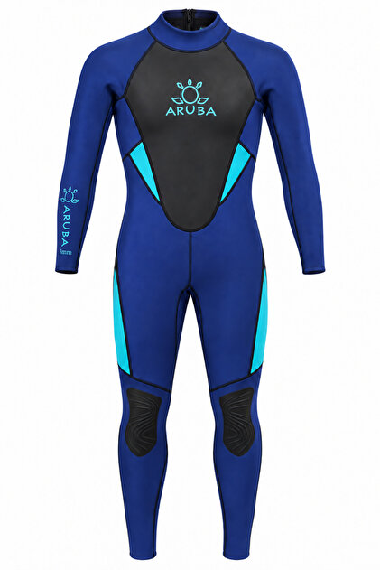 3 Mm Fullsuite Bay Dalış Elbisesi Mavi