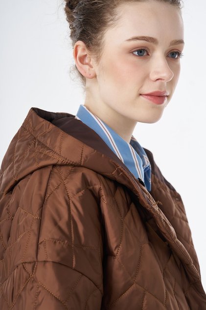 Anorak Coat Brown 27301