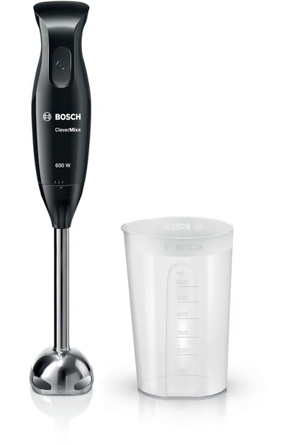 MSM2610B el mikseri CleverMixx, dört bıçaklı, 600 W, siyah / gri mikser ve dulcimer Única