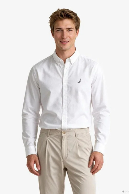 Erkek Beyaz Regular Fit Gömlek