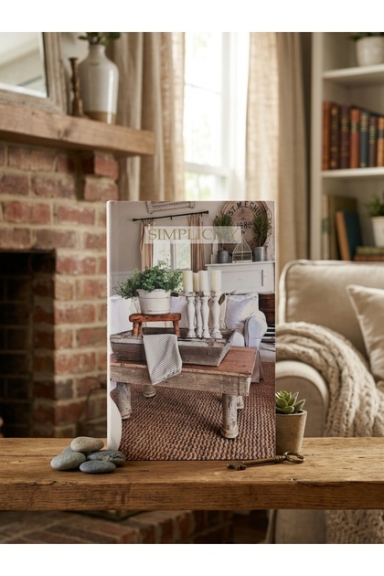 Simplicity Visual Decorative Book Box Black Interior Coated Storage Box (34X23X4 cm)