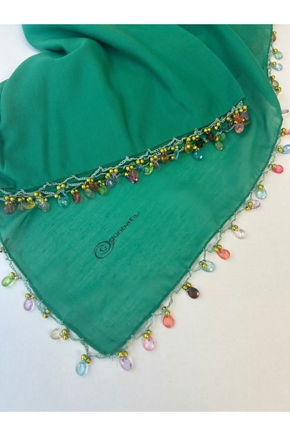 Handcrafted Edge Beaded Writing Cloth, Yemeni Dowry Gift.