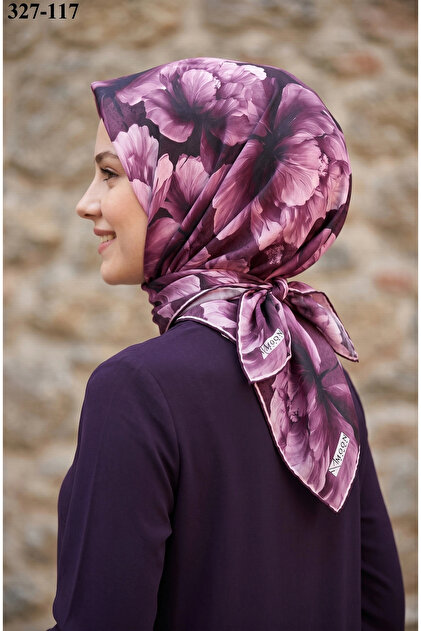 Soft Pamuk Eşarp (Mürdüm) 327-117