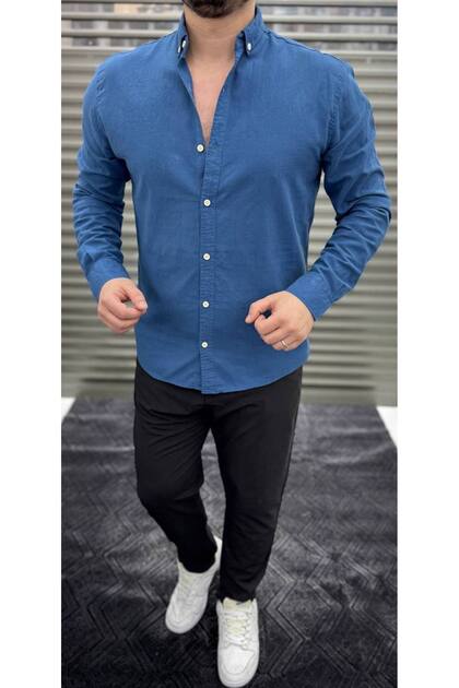 Men's Summer Cotton Linen Shirt