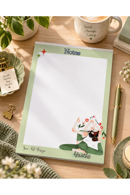 Milky Girls 2- A4 Tear-Off Notebook and Bookmark Set