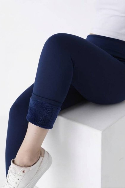 863 Kadın Kışlık Yumuşak Peluş Tayt