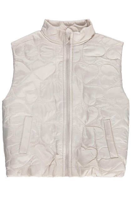 Heart Quilted Vest for 6-9 Years Old - Beige