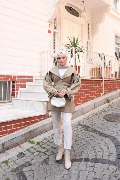 TRENÇKOT - YAĞ YEŞİLİ