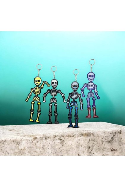 Human skeleton medal - درجات الرمادي