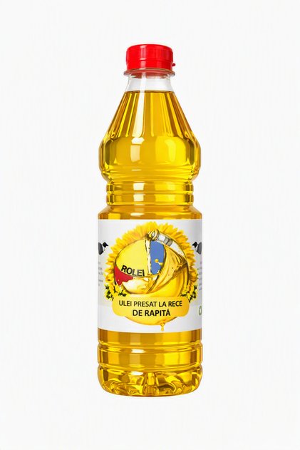 Ulei presat la rece de rapita 1 Litru Produs romanesc Nefiltrat
