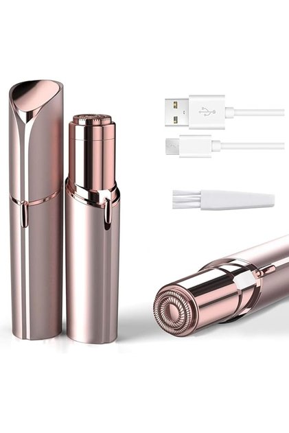 انوبايوت مزيل شعر الوجه بدون الم للنساء، قابل لاعادة الشحن بمنفذ USB-C