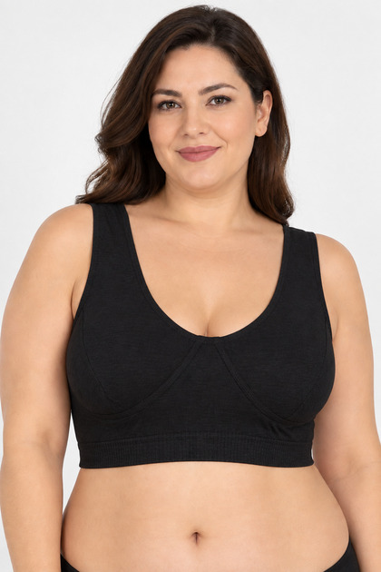 6 Pieces of Plus Size, Cotton Oversized Body Bras & Half Tank Tops 100% Cotton