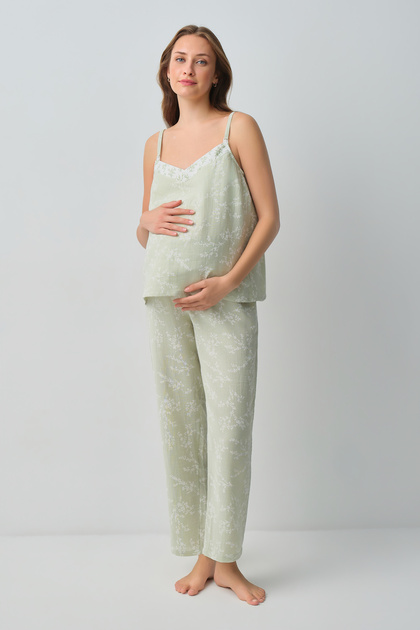 Cindy Pamuklı Hamile Lohusa Pijama Takımı