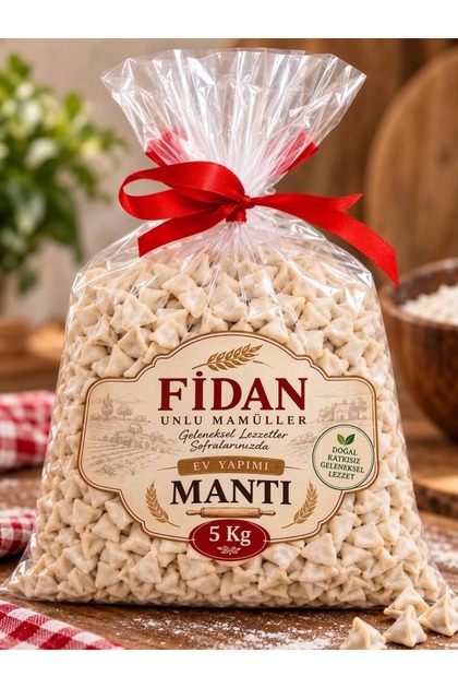 EL YAPIMI KATKISIZ MANTI ( 5 KG ) FIRINLANMIŞ