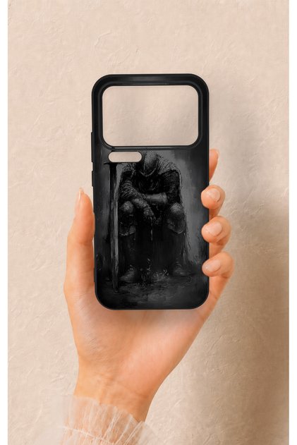 Mi 17 Pro Max Compatible Tired Knight Patterned Silicone Case
