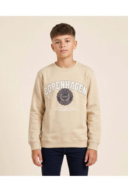 Boy Beige Copenhagen Graphic Sweatshirt
