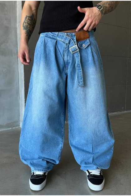 Premium Kemer Detaylı Extra Baggy Pantolon - Limited