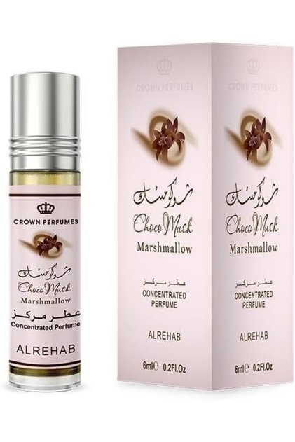 Al-Rehab Choco Musk Marshmallow زيت عطر للجنسين، 6 × 6 مل