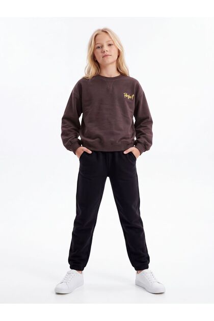 Girl's Chest Perfect Embroidered Sweatshirt