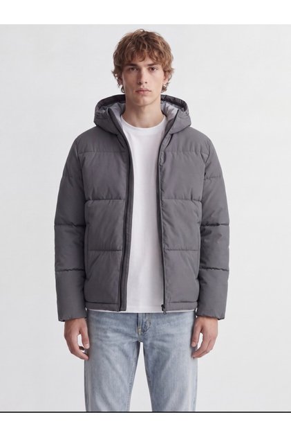 Verstellbare Herren-Pufferjacke mit Kapuze und Schnürung - Galaxy