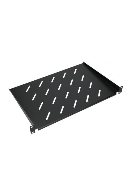 Tava fixa rack ( raft ) 300mm 1U, 19" Neagra