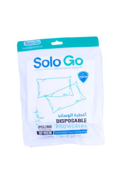 مجموعة أغطية الوسائد للاستخدام مرة واحدة من سولو جو - 2 قطعه | 50×85 سم