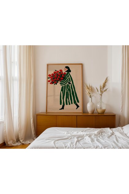 Çerçevesiz Poster Tablo, Duvar Posteri, Sanatsal Hd Baskı ellerimde gül