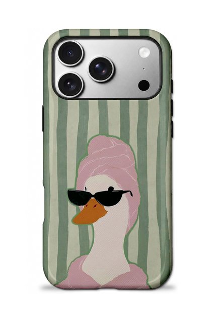 Compatible with iPhone 17 Pro Max / 18 Pro Max - Duck Design, Dual Layer Cover, Glossy Surface Protective Case