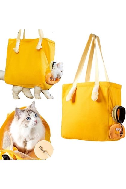 Goodluck Market Multi-Function Safety Easy-Going Canvas Cat Dog Pet Carrier Bag