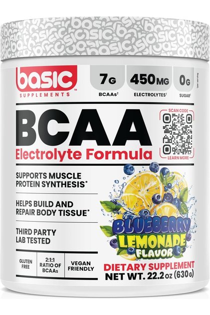 Supplements BCAA 60 Serving 630g - Blueberry Lemonade Flavour