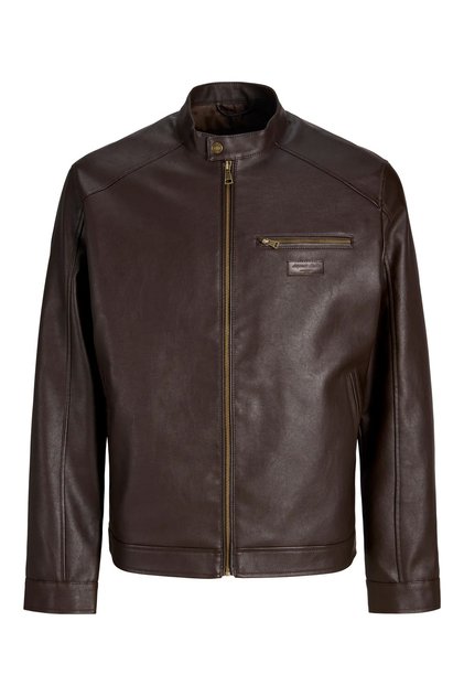 Jack&Jones Pu Erkek Deri Ceket Rahat Kesim