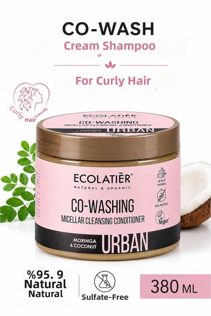 Co-Wash Cream Shampoo Shampoo and Cream for Curly and Frizzy Hair 380 ml