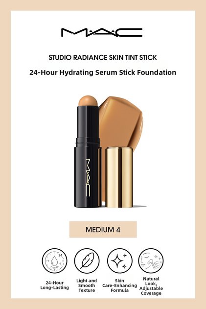 Studio Radiance Skin Tint Stick Serum Stick Foundation with Moisturizing Effect for up to 24 Hours - Medium 4