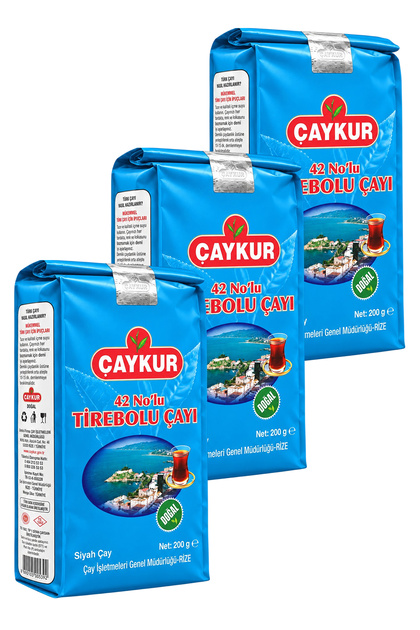 42 Nolu Tirebolu Siyah Dökme Çay 200 Gr - 3 Adet