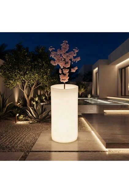 Large Circle Shape Aquarium Led Lighting Round Fish Tank for Decoration and Planting 100X52X52Cm