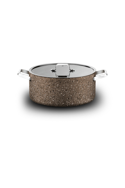 Stone-Age Terra 28 cm Non-Scratch Fireproof Non-Stick Induction Deep Pot