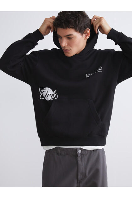 XSIDE Men's Long Sleeve Printed Hoodie